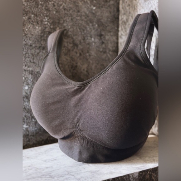 NWT TRUEKIND DAILY COMFORT WIRE FREE SHAPING BRA SIZE L BLACK WITH BRA EXTENDER - Picture 7 of 10